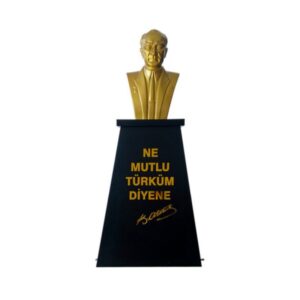 Atatürk Büstü (60cm Fiber)+ Kaide (100cm) İlkokul Modeli