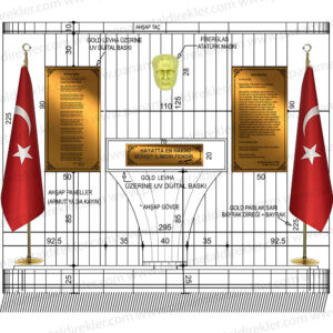Atatürk Köşesi Seti Poz Model 01